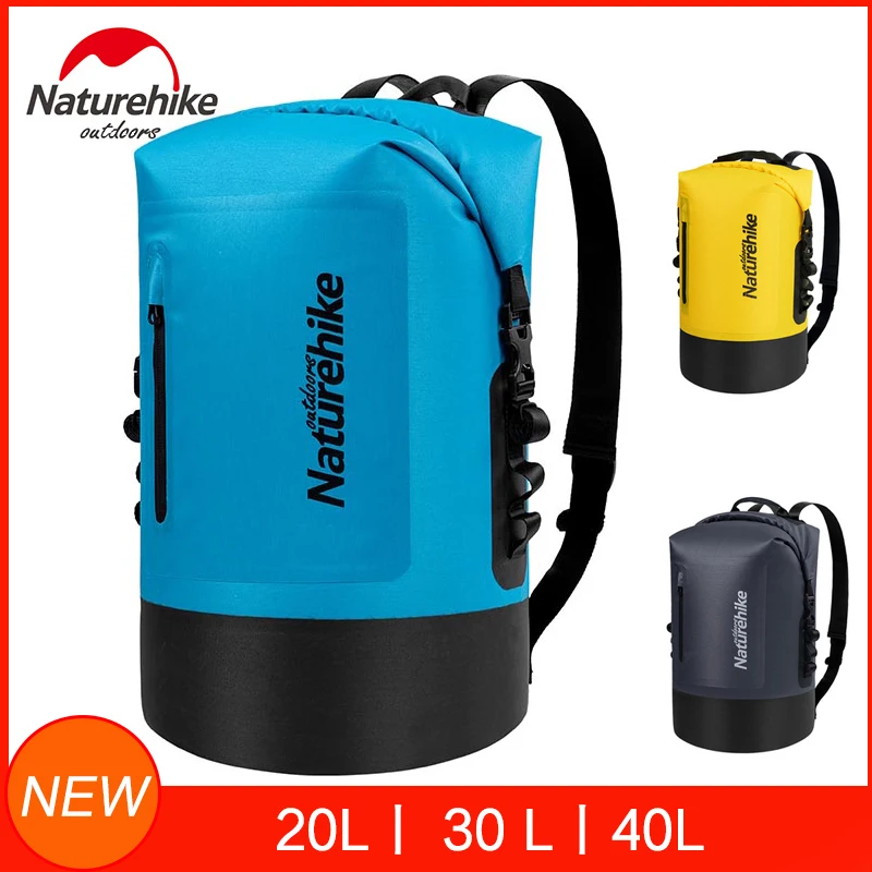 

Naturehike 20L/30L/40L Dry Bag Waterproof Bags Dry Wet Separation Keep Gears Dry For Outdoor Camping Caving Trekking Rafting