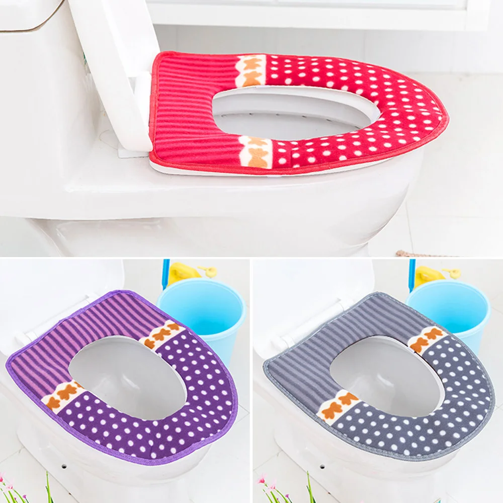 43x35CM Toilet mat for Soft warm toilet bathroom seat cover tapa wc inodoro Closestool Protector Bathroom Accessories | Дом и сад