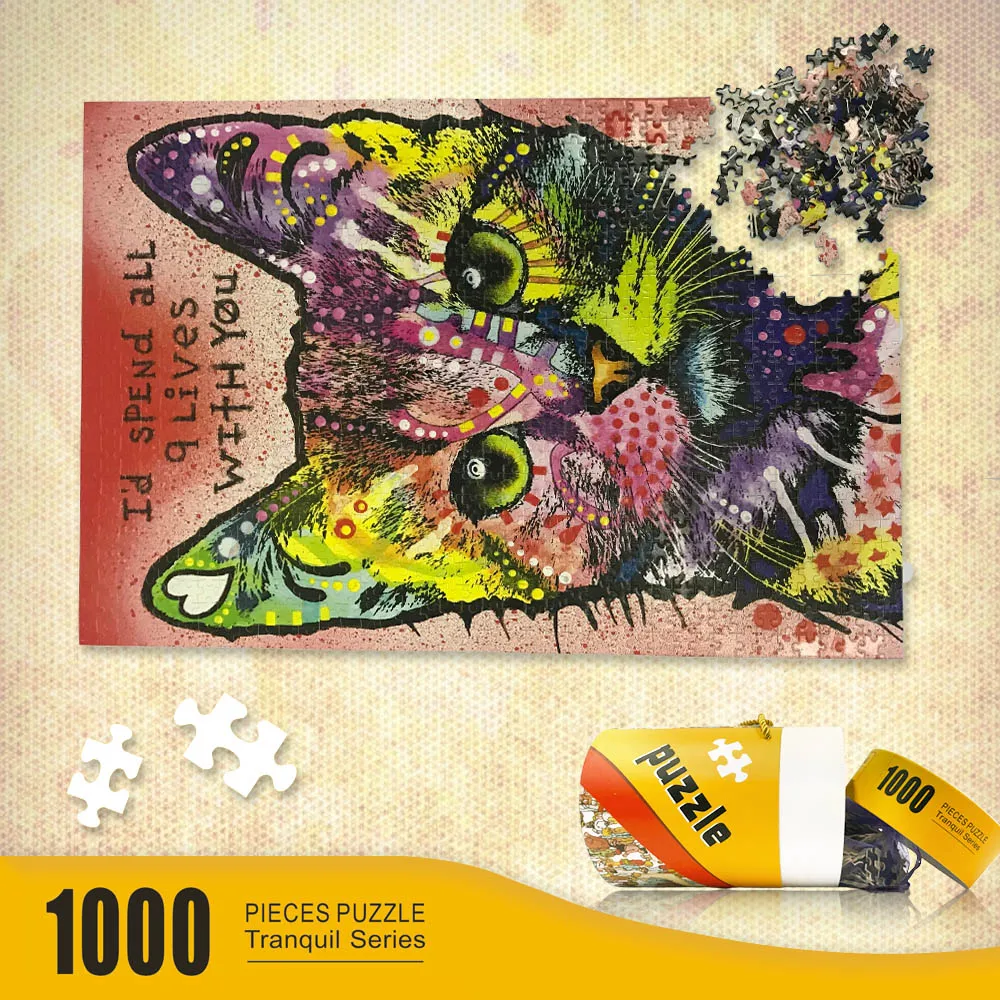 Пазлы из чистого дерева для детей и взрослых 1000 штук|Пазлы| |