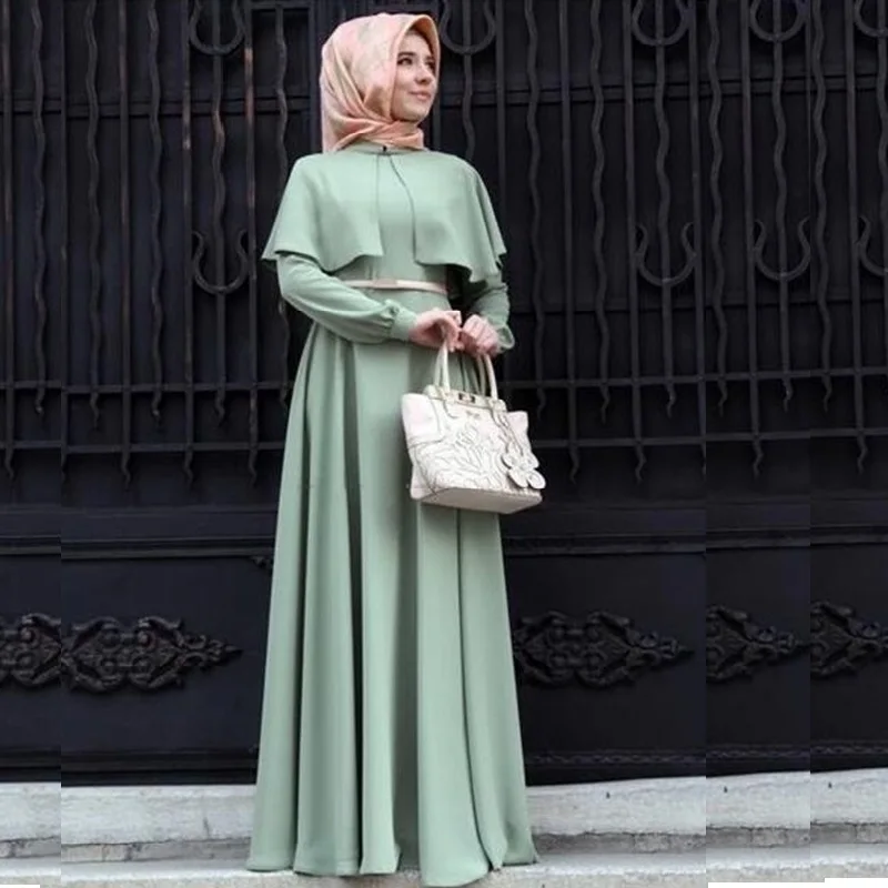 IRicheraf Абая для женщин Abaya Дубай мусульманский халат платье молитвы Jupe Musulmane Longue