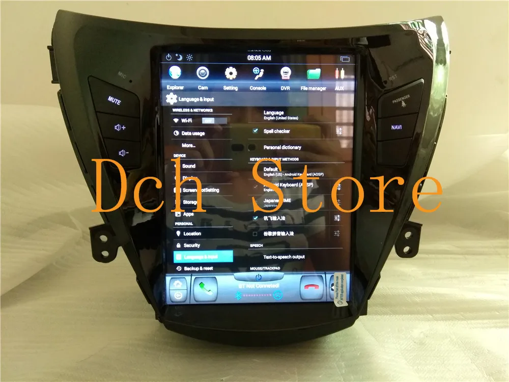 10,4 ''Тесла стиль Android 8,1 автомобильный DVD gps плеер для hyundai elantra Avante 2011 2012 2013 PX6 CARPLAY Радио Навигация