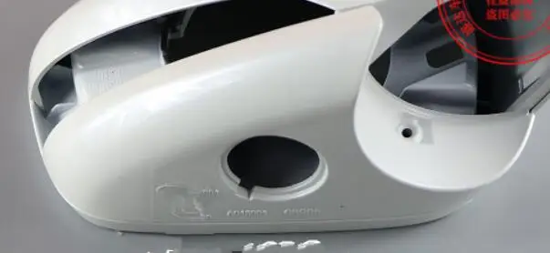 Base with hole Left Зеркало заднего вида боковое зеркало свет стеклянная рамка оболочки части для Ford Mondeo MK5 14 - Цвет: Base with hole Left