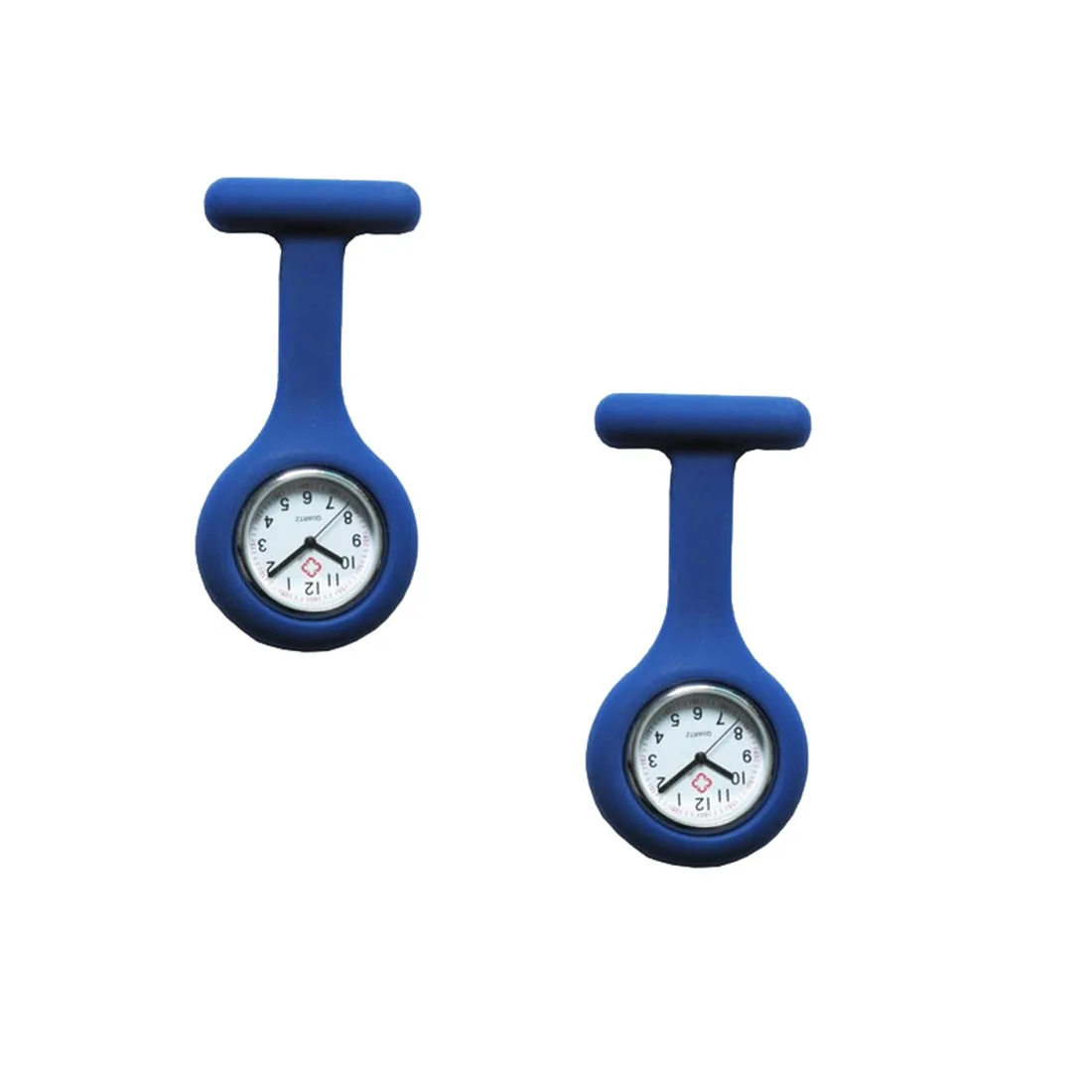 5PCs/Lot Pocket Watch Clip-On Fob Quartz Brooch Hanging Rubber Silicone Nurse Watch Fashion Casual Men Women Relogio Feminino