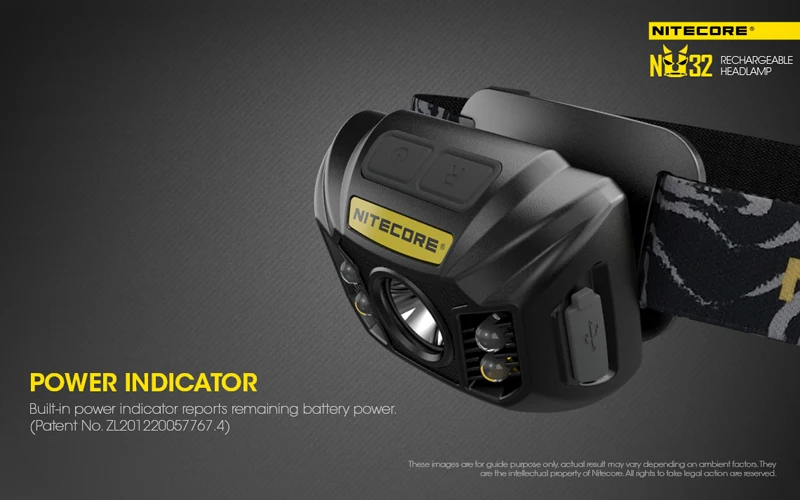 Nitecore NU32 CREE XP-G3 S3 светодиодный 550 люмен высокопроизводительный перезаряжаемый налобный фонарь встроенный литий-ионный аккумулятор