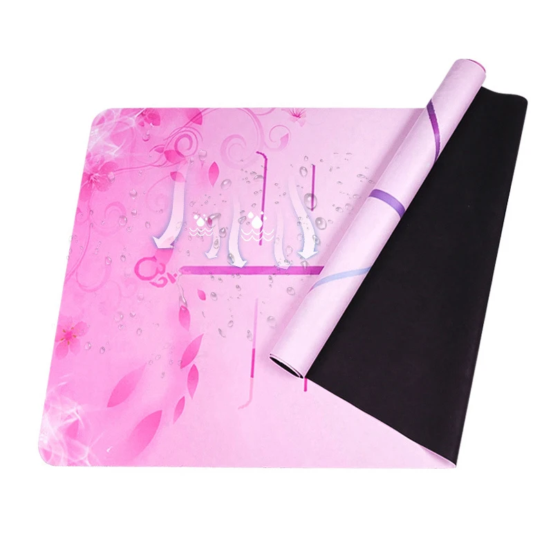 1.5MM Suede Printing Yoga Mat 1830 * 680 Sports Non-slip Fitness High Temperature Esterilla Towels with Bag | Спорт и развлечения