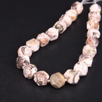 15 5strand natural white ocean jades faceted nugget loose beadsraw ocean agates cut nugget pendants jewelry craft making