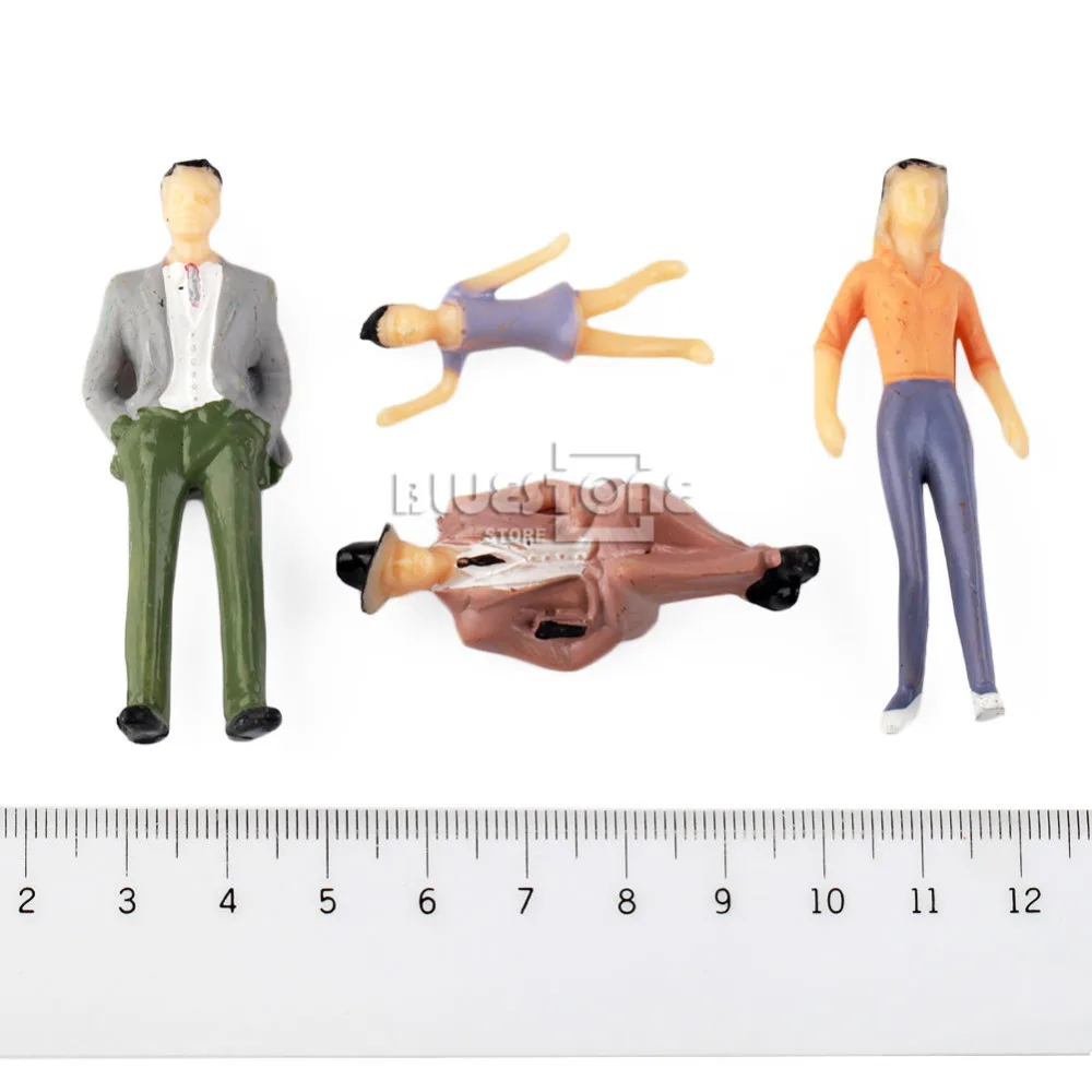 20 шт. окрашенная модель фигурки для людей поезд дирама пейзаж 1:30 г весы|g scale|people