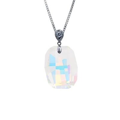 Crystal AB Хрустальные мерцающие большие стразы, подвеска, ожерелье, аксессуары для изготовления ювелирных изделий, подвески, блестящие стеклянные декоративные кристаллы для крафа - Цвет: Crystal AB