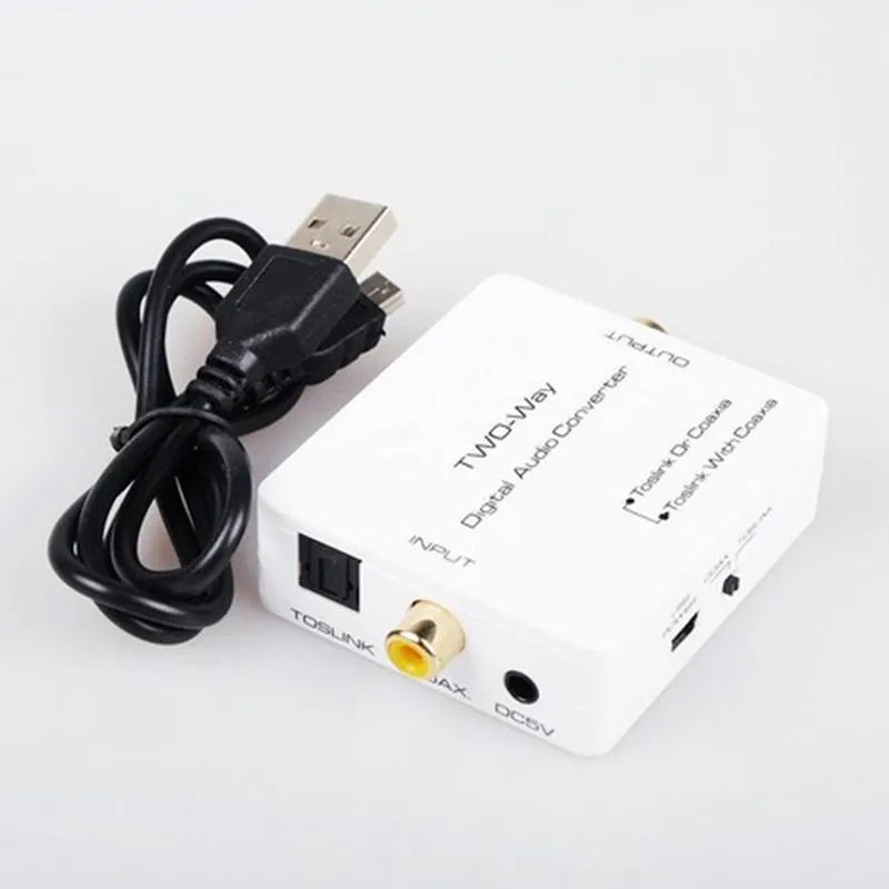 Двунаправленный коаксиальный преобразователь Toslink SPDIF адаптер двухсторонний USB