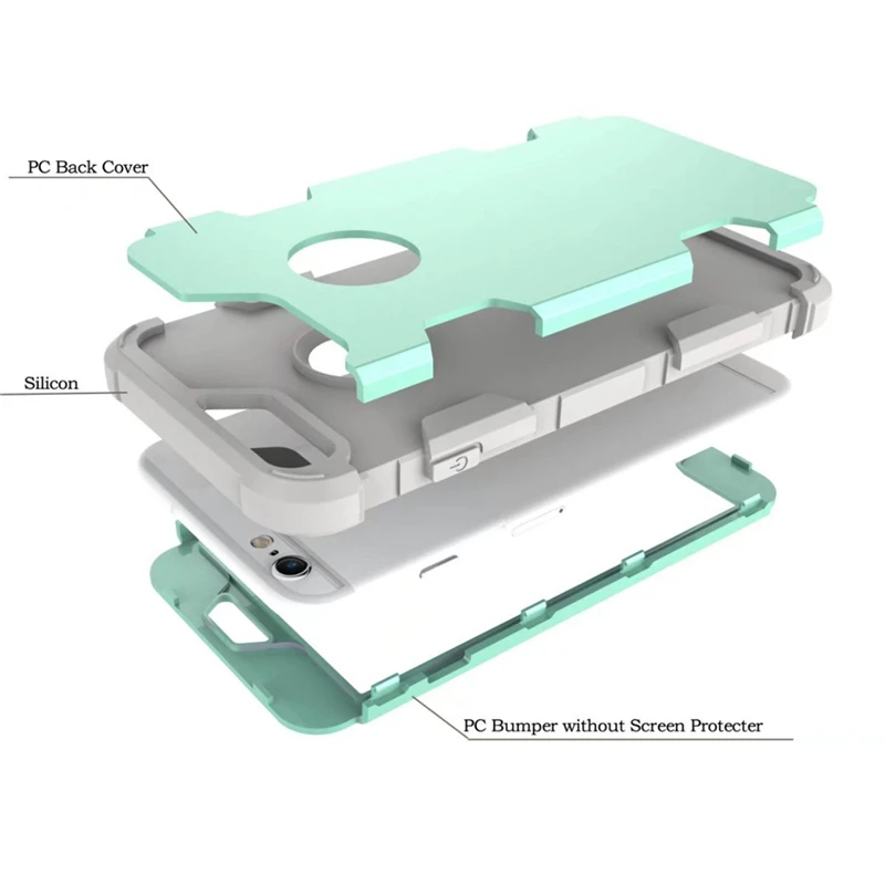 High Quality PC Bumper 360 Case For iPhone X XR XS MAX 6 6s 7 8 plus Phone Matte 3 in 1 Soft TPU Rugged Protect Cases A40 |