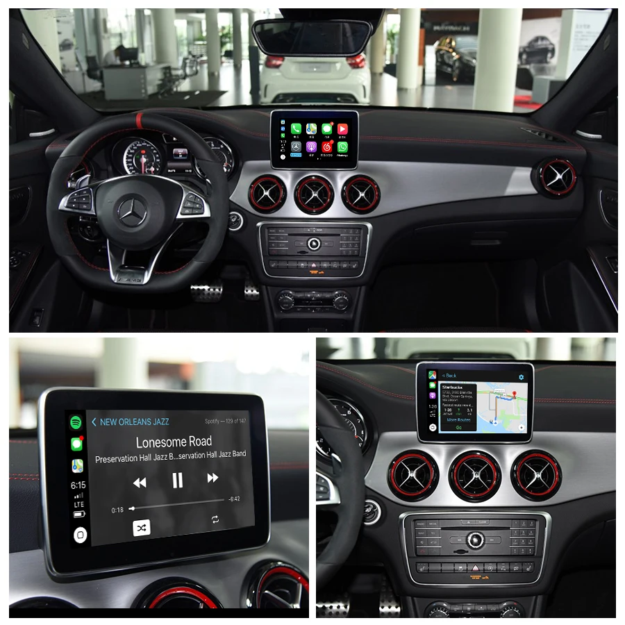 Joyeauto Wifi Wireless Carplay Android Auto Mirror Retrofit for Mercedes C CLA CLS class NTG 5.1 5.2 5.5 support Reverse Camera
