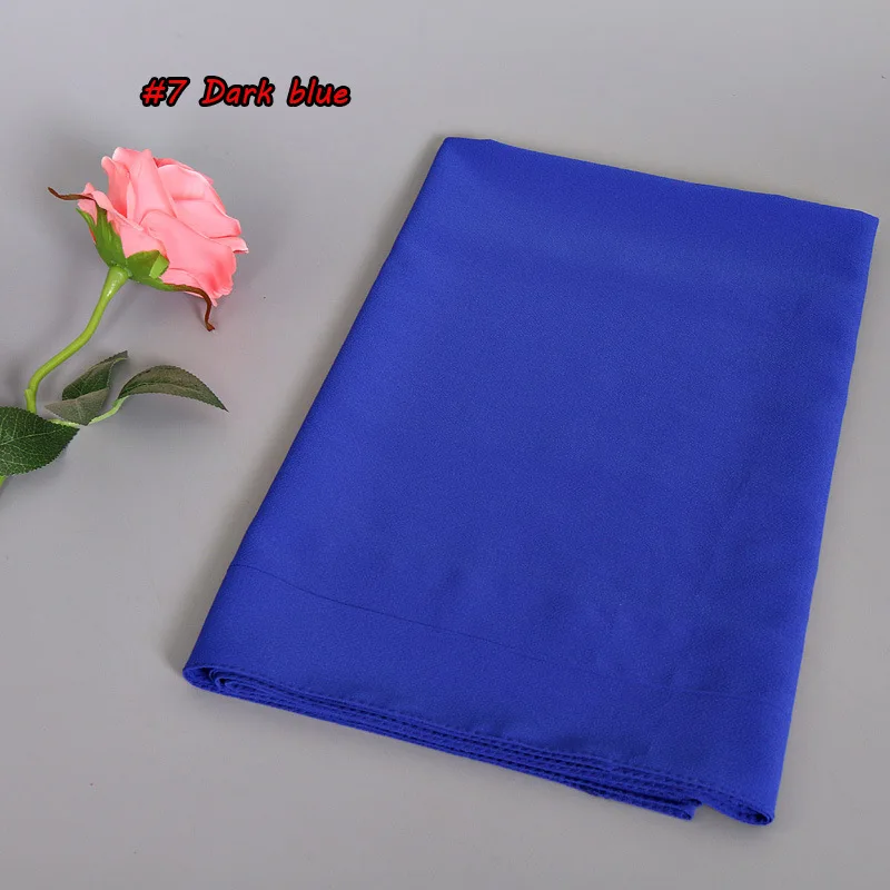 Royal Blue Обычный пузырь шифоновое макси хиджаб шарф платок Обёрточная бумага шарф из креп-жоржета исламистского Для женщин одноцветное покрывал Дамский тюрбан YS435 - Цвет: Royal Blue