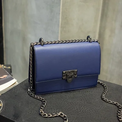 blue Известные бренды, женская сумка на цепочке из искусственной кожи, сумки через плечо, женские роскошные дизайнерские сумки, сумки через плечо, женские красные сумки 324 - Цвет: blue