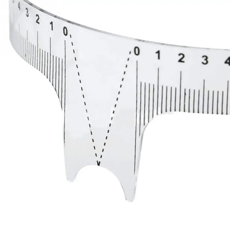 2018 New Eyebrow Grooming Stencil Shaper Ruler Measure Tool Makeup Reusable Measures Wholesale | Красота и здоровье