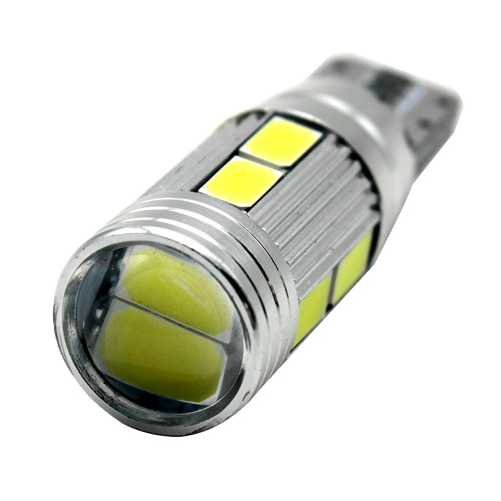 10 шт. Автомобильный светодиодный T10 194 W5W Canbus SMD 5630 Светодиодный светильник