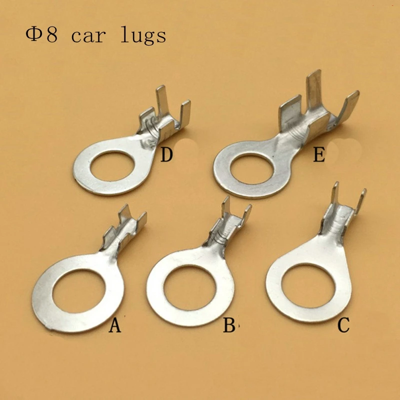 Обжимная Клемма для круглых наконечников 8 2 дюйма язычок M8 медная открывающаяся