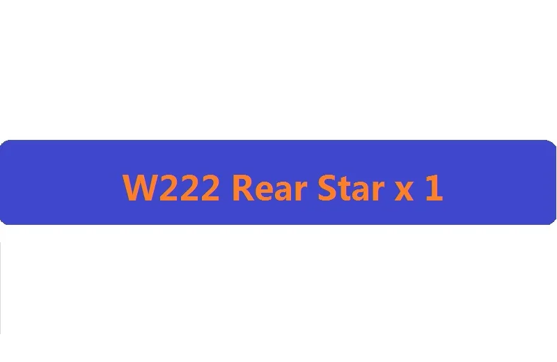 W222 Rear Star 3D черный W221 W222 эмблема S63 S350 S500 4matic буквы S CLA Авто наклейки значок Логотип Эмблема для Мерседес Mercedes Benz AMG - Цвет: W222 Rear Star