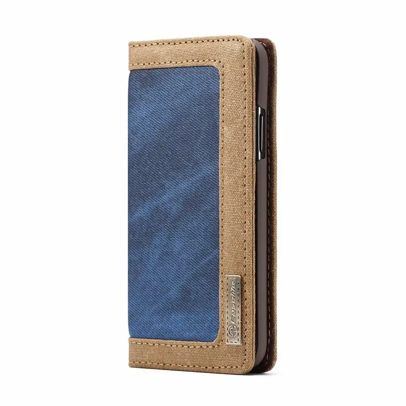 blue Холщовый флип-чехол для coque iphone 11 pro xr x xs max 6 s 7 8 plus 5 s e Funda Etui защитный чехол для телефона аксессуары сумка - Цвет: blue
