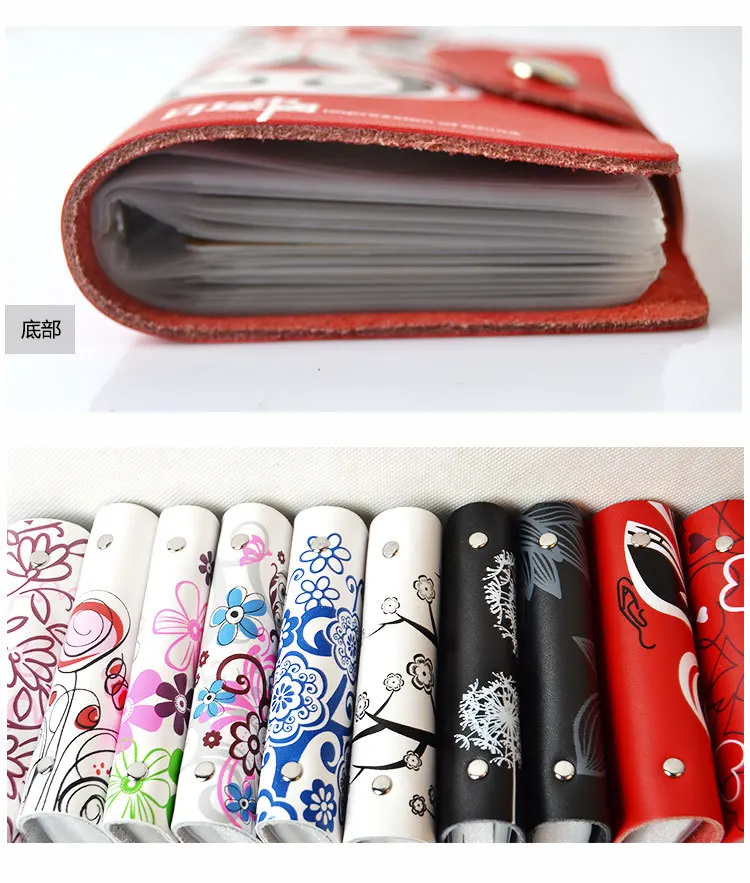 2019 visa credit card holder genuine leather business women wallet book ID case cardcase porte carte namecard sheet cardholder