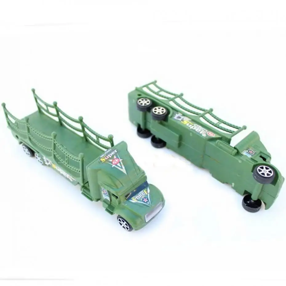 2 шт. военный транспорт Грузовик пластиковая игрушка солдат армия мужские