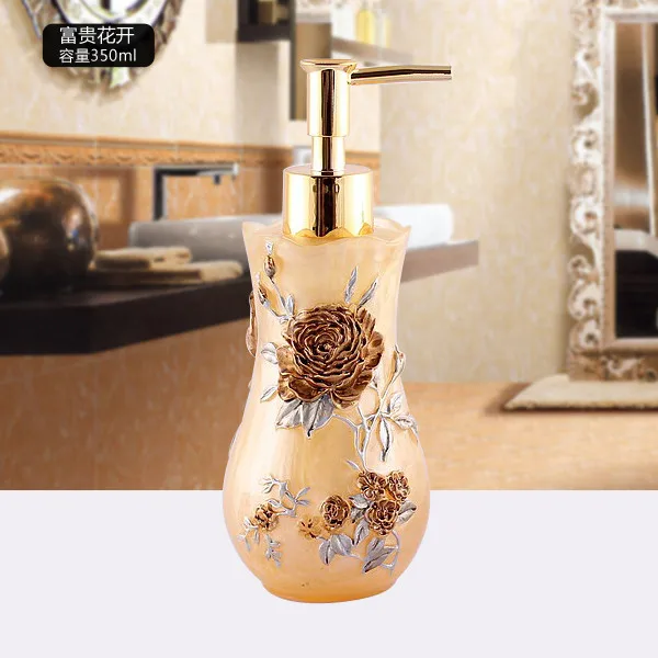 Hand soap bottle B Диспенсер для жидкого мыла для гостиниц и ванных комнат, высококлассный диспенсер для мыла для рук, креативный диспенсер для жидкого мыла из смолы, пустая бутылка для мыла, J17672 - Цвет: Hand soap bottle B