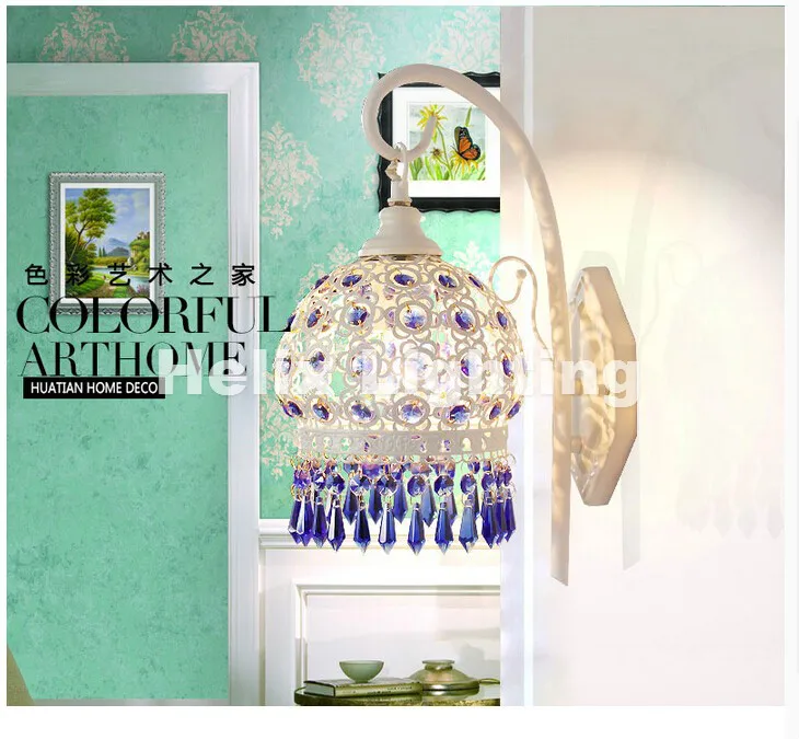 Настенный светильник Tiffany Decor настенный в стиле барокко Цветной для балкона