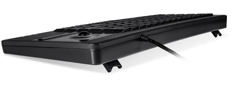 Perixx PERIBOARD-514 PLUS мини размер USB Проводная клавиатура с трекбол-USB интерфейс компактный размер с мультимедийными функциями