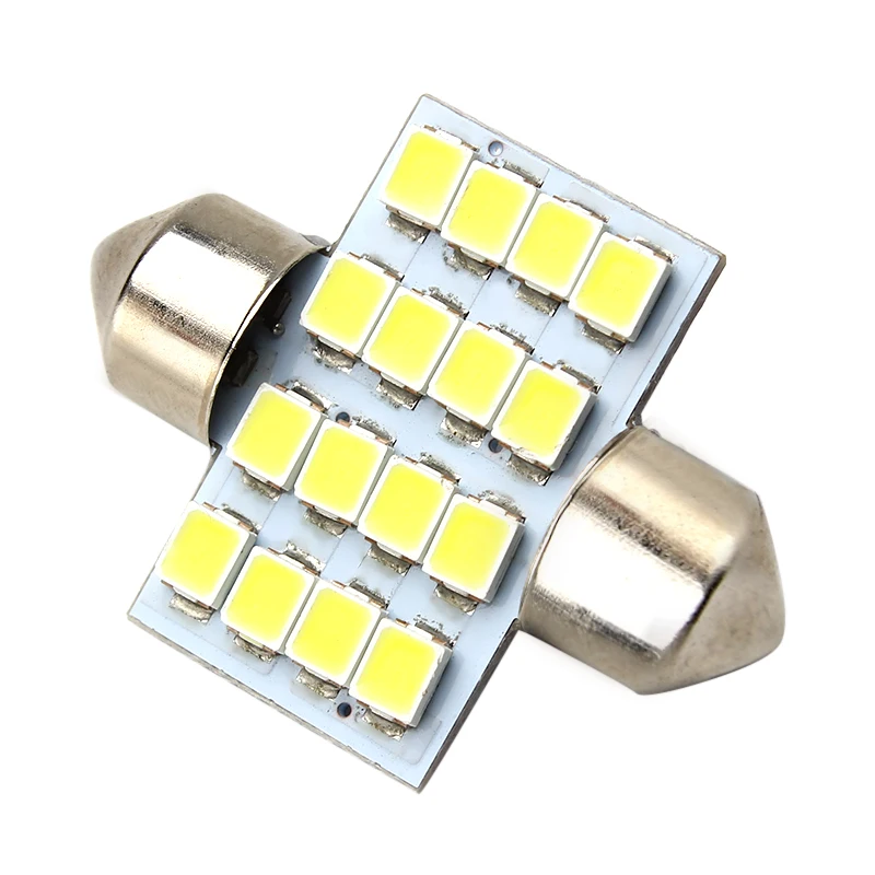 16SMD машина для чтения светильник источник купол 31 мм номерного знака автомобиля