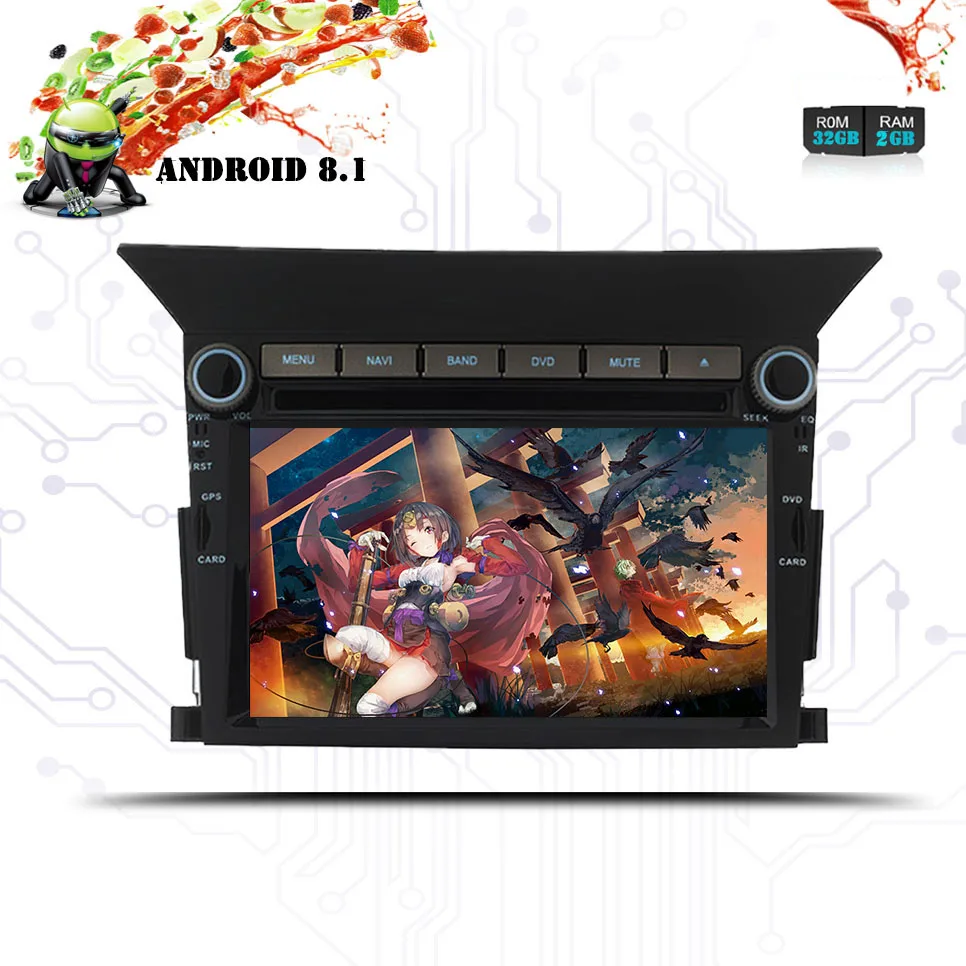Автомобильный DVD плеер для пилота Android 8 1 2009 2010 2011 2012 2013 стерео радио ПК GPS Wi Fi FM