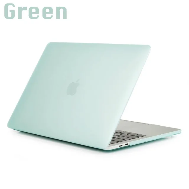 Чехол для MacBook 12/Air 11,6 13,3/Pro retina 13 15 для mac NEW Air 13 Pro 13 A2159 15 дюймов с сенсорной панелью - Цвет: Green-Matte