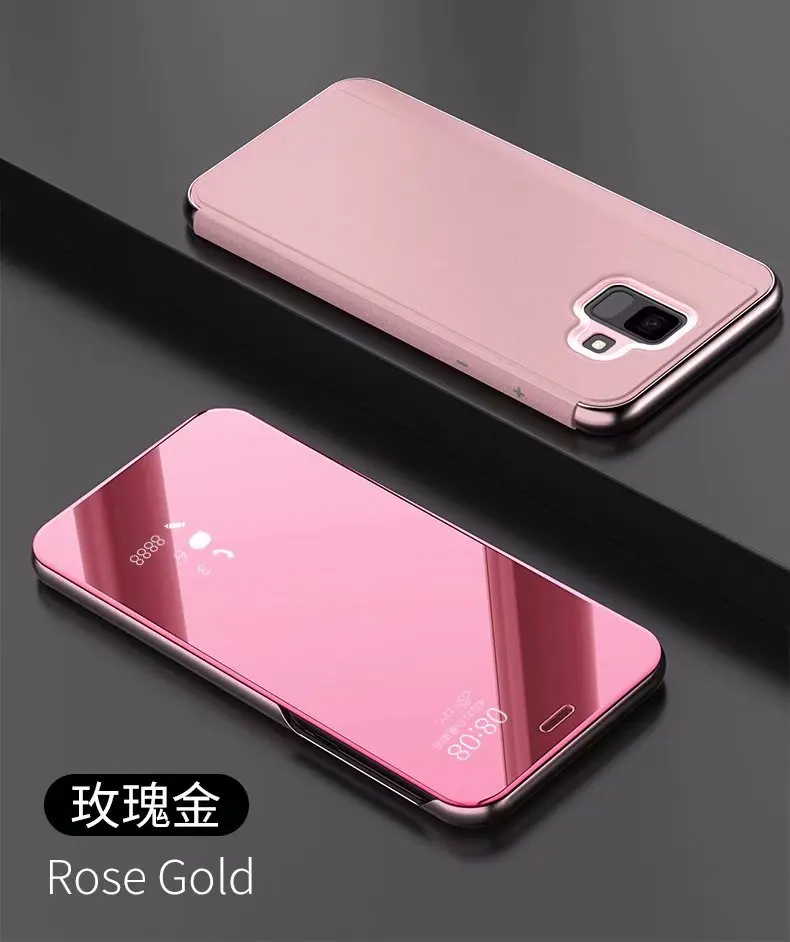 100 шт./лот прозрачный флип чехол для Samsung A6 Plus J4 J6 2018 европейская