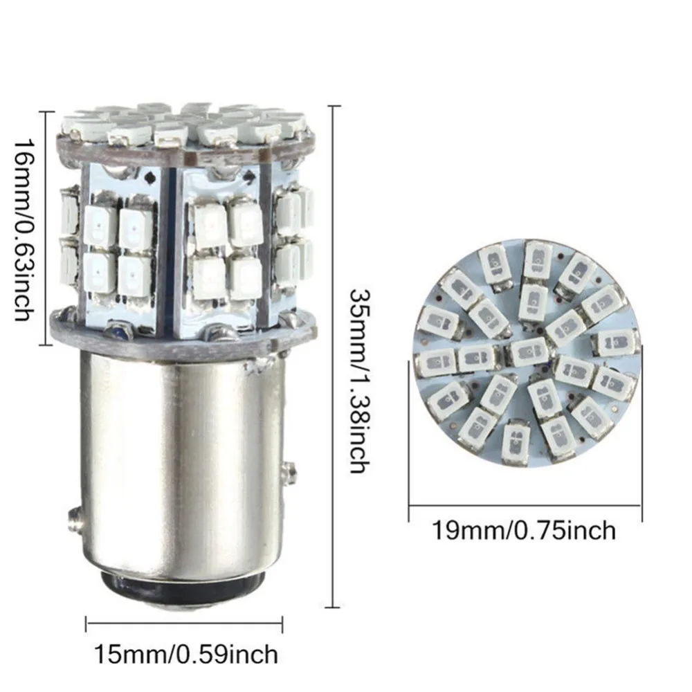 12 В красный 1157 BAY15D 50SMD светодиодный 1206 K Светодиодная лампа автомобильный сигнал