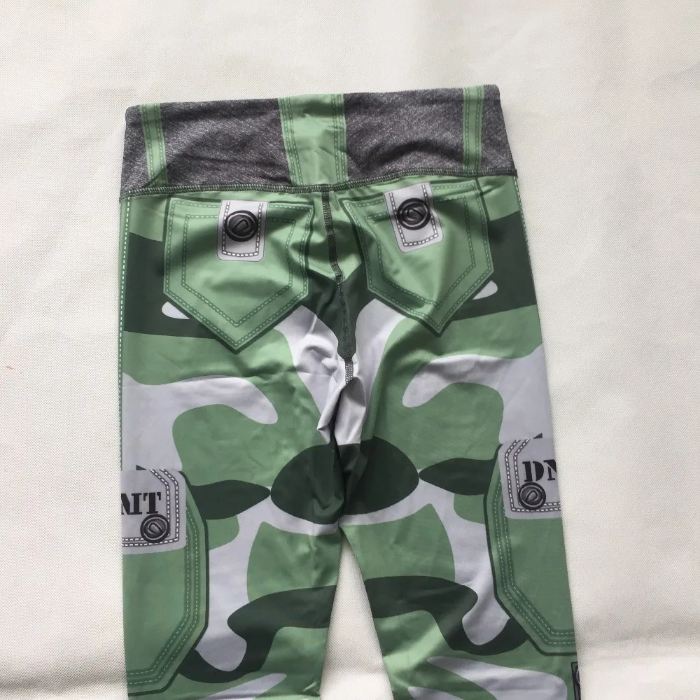 

Women Fitness Push Up Leggings Elastic Workout Legging Female Camouflage Printed Leggings