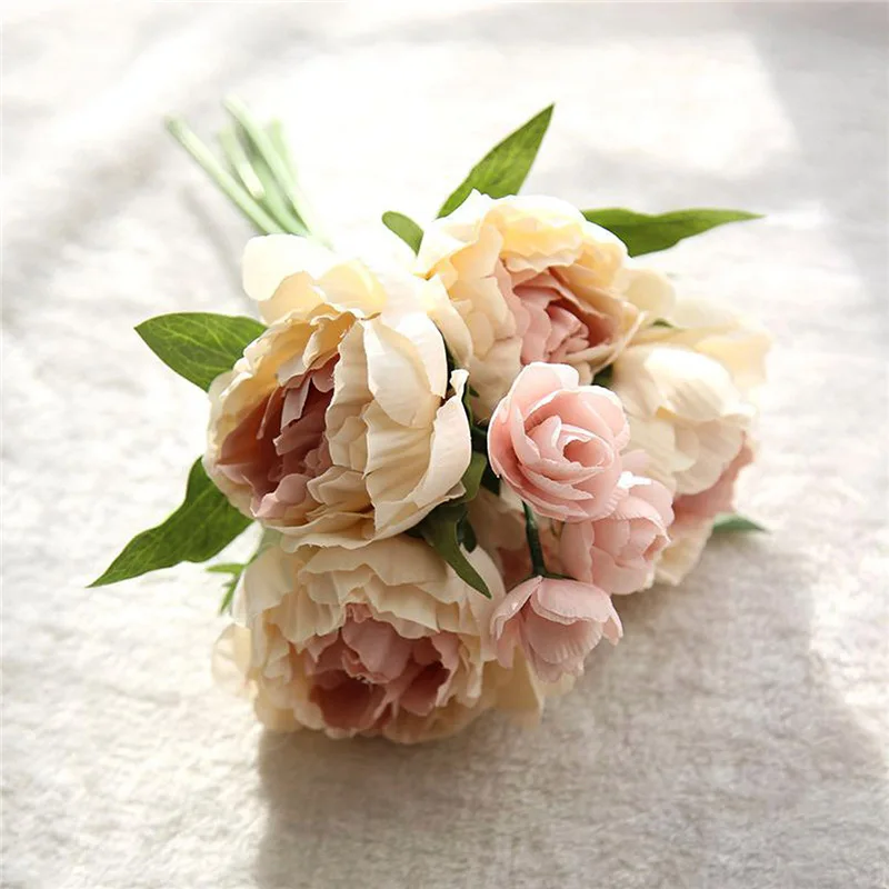 Декоративные принадлежности имитация пиона букет шампанского Моделирование