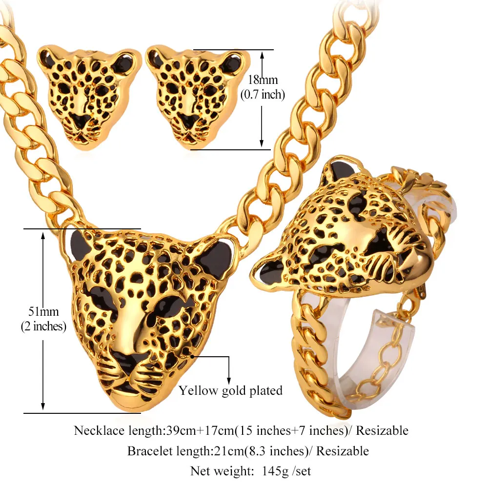 Kpop леопардовый комплект головы серьги ожерелье браслет классивечерние желтого
