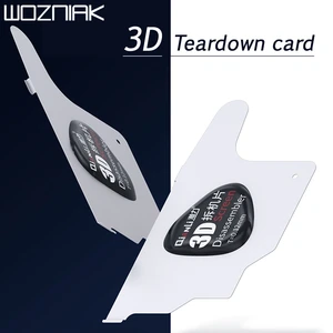 Qianli 3D ультратонкая металлическая карта не повреждает экран 3D фаска встроенный открытый виниловый инструмент для ремонта экрана телефона