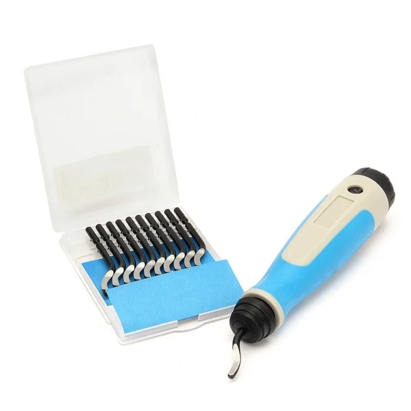 SHGO-11pcs BS1010 S10 набор лезвий NG1001 ручка для снятия заусенцев Инструмент дерева и