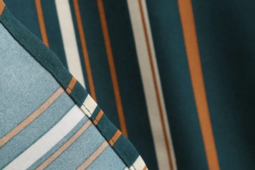 Женское платье с круглым вырезом винтажное в полоску лето 2019|Женские платья| |