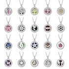 2019 новый стиль аромадиффузор циркон ожерелье из нержавеющей стали шейный кулон духи эфирное масло ароматерапия медальон ювелирные изделия