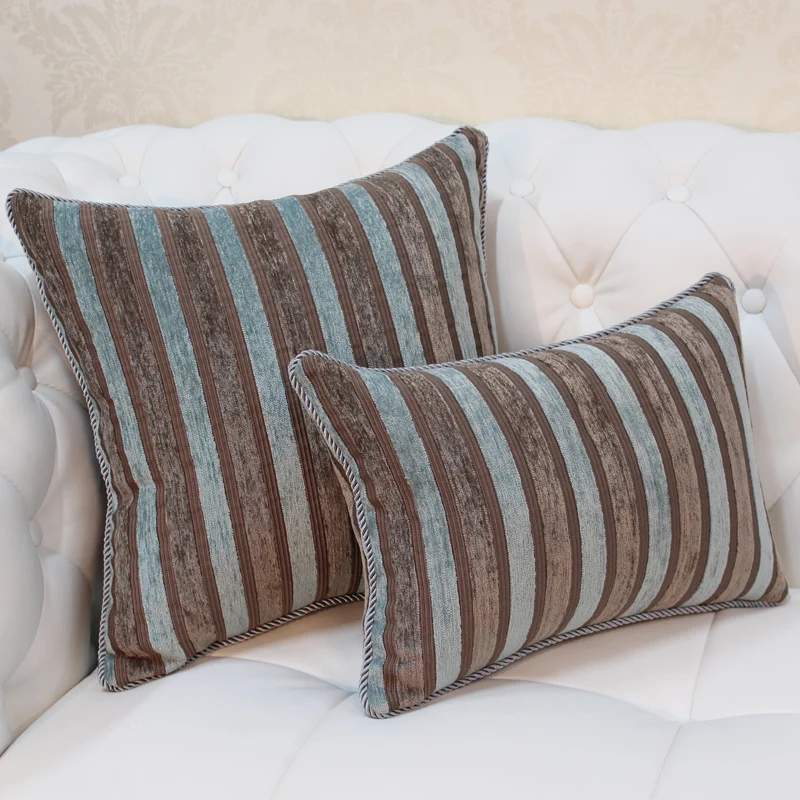 Avigers роскошный синий чехол для подушки жаккард наволочка Цветок Европейский