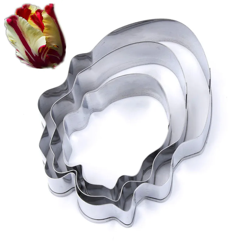 3 шт./компл. лепесток тюльпана цветок печенье резак инструменты для украшения