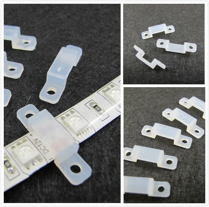 50 шт. 10 мм светодиодный крепления крепежные зажимы для 220 В 5050 2835