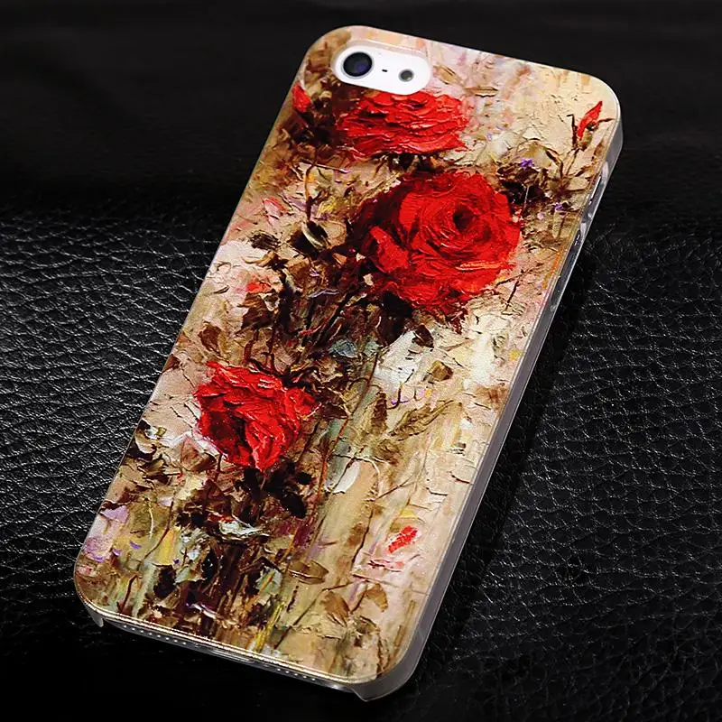 Абстракционизм Книги по искусству телефона чехол для Apple iPhone 5/5S Цветочный ЗАВОД