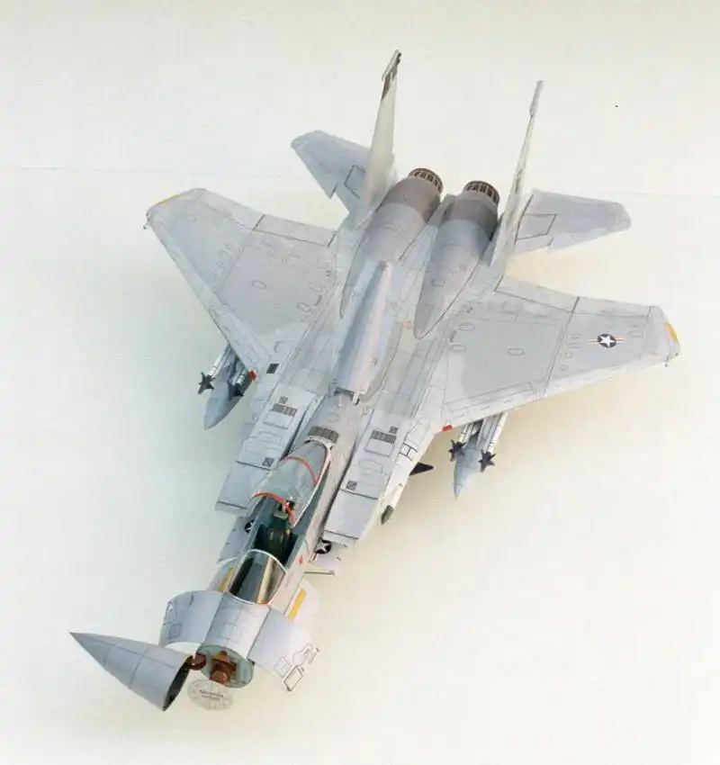 60 см Длина DIY Бумажная модель 1:32 Масштаб F-15C/E/I Eagle Dual-roal Fighter версия высокого разрешения 3D DIY бумажная игрушка для рукоделия