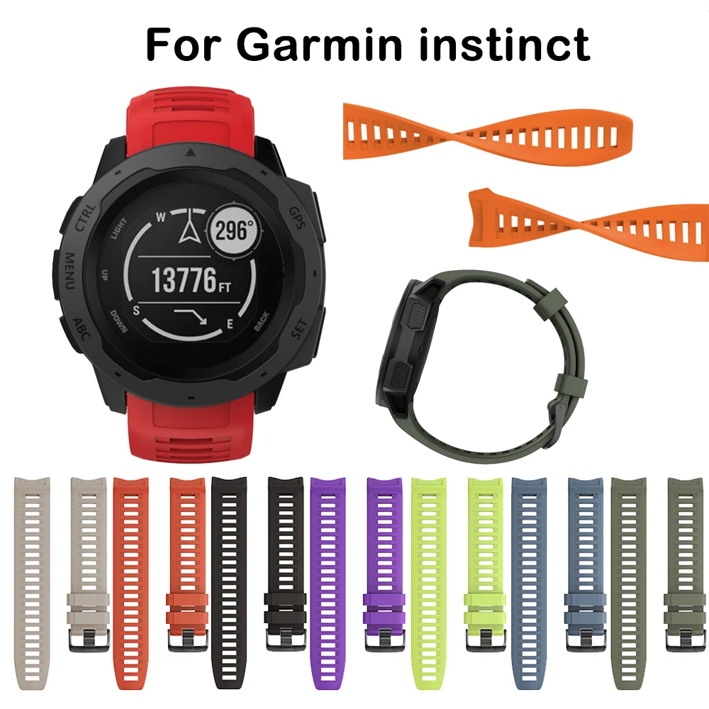 Сменный силиконовый ремешок для наручных часов Garmin instinct 22 мм умных | Электроника