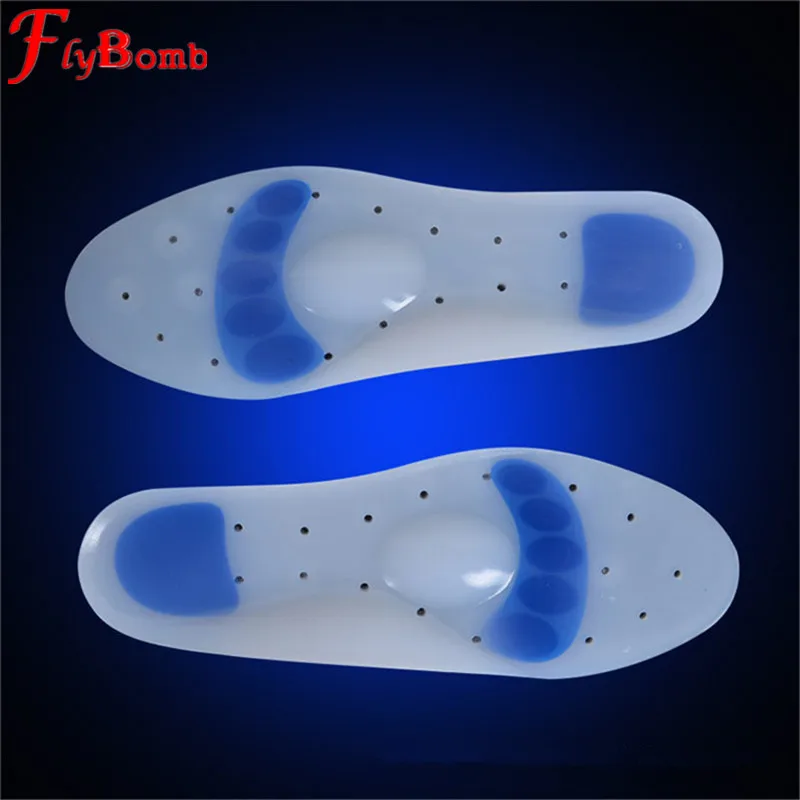 Flybomb стельки для спортивной обуви мужчин и женщин Медицинские силиконовые