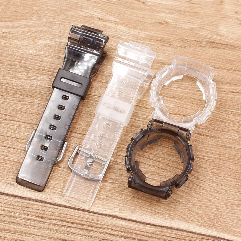 Watch Accessories Suitable for Casio baby-g series transparent strap BA-111 110 112 120 case strap set