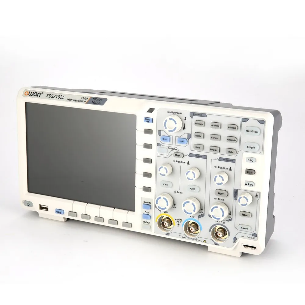 OWON XDS2102A двухканальный Глубокая память ЖК дисплей цифровой осциллограф Scopemeter Scope