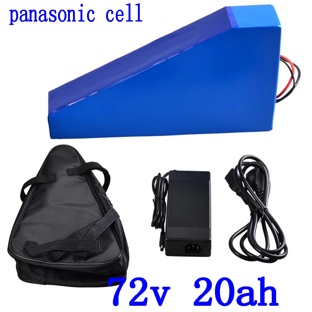 

72V electric scooter battery 72v 20AH electric bicycle battery72V 20AH ebike battery use panasonic cell with 50A BMS+84V charger