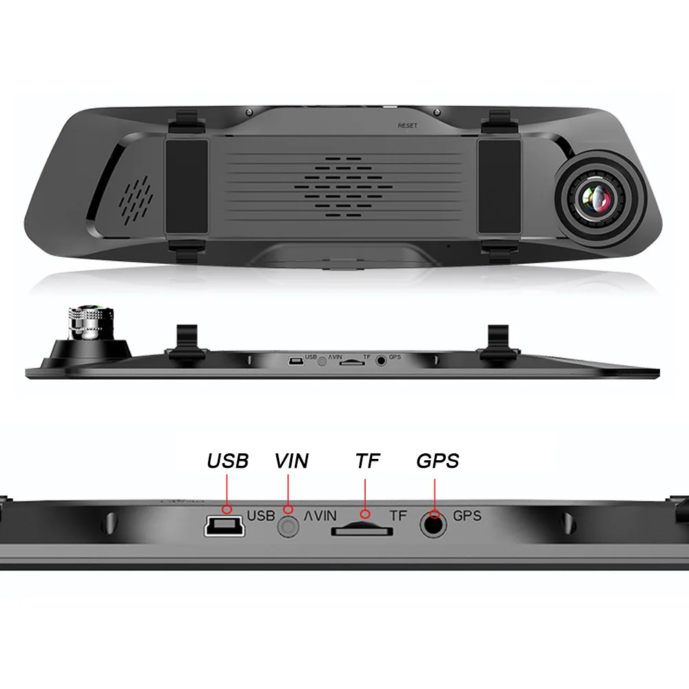 AOSHIKE 5 0 дюймовый ips экран высокой четкости спереди и сзади HD 1080P двойной объектив